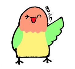 A playful parrot sticker #2943741