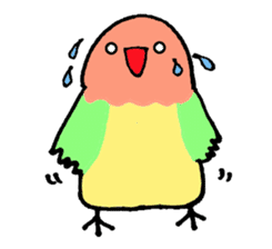 A playful parrot sticker #2943754