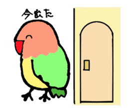 A playful parrot sticker #2943761