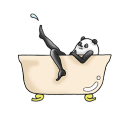 beautiful legs panda sticker #2944215