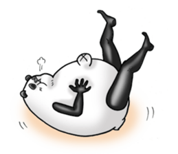 beautiful legs panda sticker #2944218