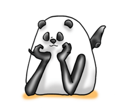 beautiful legs panda sticker #2944223