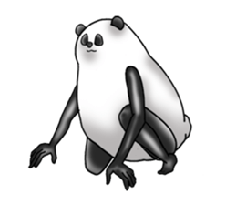 beautiful legs panda sticker #2944225