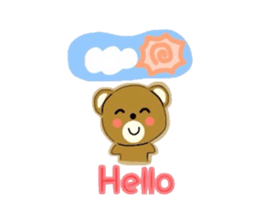 Fluffy soft bear sticker #2944323