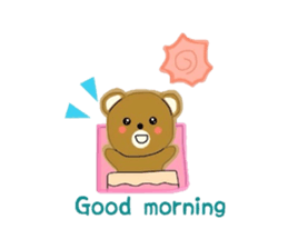 Fluffy soft bear sticker #2944324