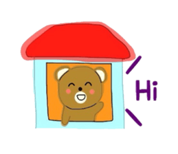 Fluffy soft bear sticker #2944325