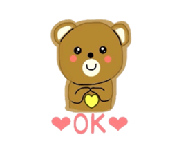 Fluffy soft bear sticker #2944327