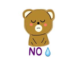 Fluffy soft bear sticker #2944328