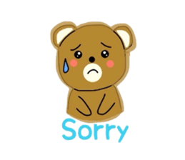 Fluffy soft bear sticker #2944329