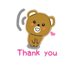 Fluffy soft bear sticker #2944330