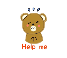 Fluffy soft bear sticker #2944331