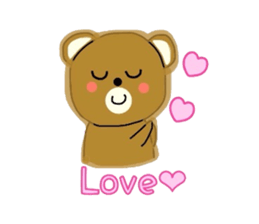 Fluffy soft bear sticker #2944333