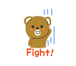 Fluffy soft bear sticker #2944335