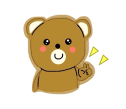 Fluffy soft bear sticker #2944341