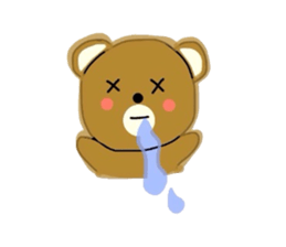 Fluffy soft bear sticker #2944342