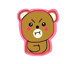 Fluffy soft bear sticker #2944348