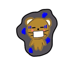 Fluffy soft bear sticker #2944349