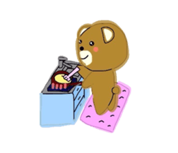 Fluffy soft bear sticker #2944352
