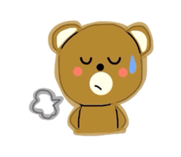 Fluffy soft bear sticker #2944353