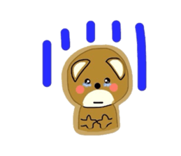 Fluffy soft bear sticker #2944354