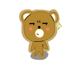Fluffy soft bear sticker #2944355