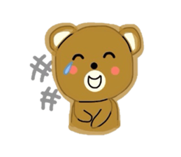 Fluffy soft bear sticker #2944356