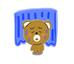 Fluffy soft bear sticker #2944358