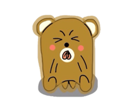 Fluffy soft bear sticker #2944359