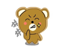 Fluffy soft bear sticker #2944360