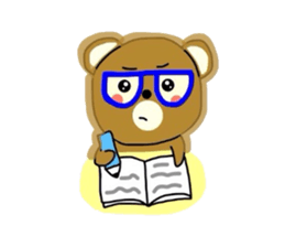 Fluffy soft bear sticker #2944361