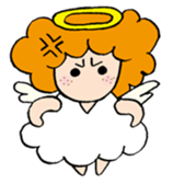Curly Angel sticker #2945843