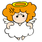 Curly Angel sticker #2945843