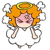 Curly Angel sticker #2945844