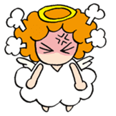 Curly Angel sticker #2945844