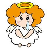 Curly Angel sticker #2945845