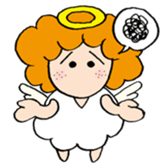 Curly Angel sticker #2945847