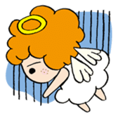 Curly Angel sticker #2945851