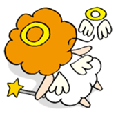 Curly Angel sticker #2945852