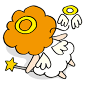 Curly Angel sticker #2945852
