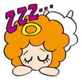 Curly Angel sticker #2945853