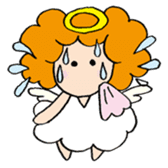 Curly Angel sticker #2945854