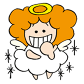 Curly Angel sticker #2945855