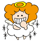 Curly Angel sticker #2945855