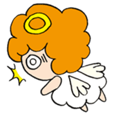 Curly Angel sticker #2945857