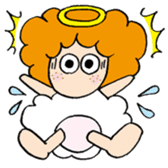Curly Angel sticker #2945858