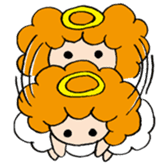 Curly Angel sticker #2945859