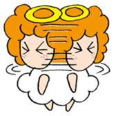 Curly Angel sticker #2945860