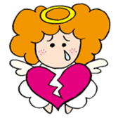 Curly Angel sticker #2945862