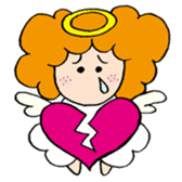 Curly Angel sticker #2945862
