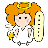 Curly Angel sticker #2945863